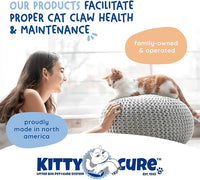 Kitty Cure Cat Nail File Scratcher, Odor-Resistant Litter Box Emery Board Scratcher Pad, No Peeling Needed, Waterproof, Non-Toxic & Long-Lasting Cat Scratcher That Files Nails