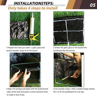 4pcs Rock Terrarium Background, 3D Reptile Tank Background Board - yellow-17.7"*11.8"（1pcs） - image 4