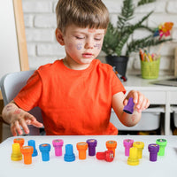 Hxezoc dog paw print stamps, 24 mini self-inking stampers in 8 bright colors - view 30