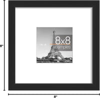 upsimples 50x70cm Puzzle Frame, Wall Decor Frames - Black / 8x8 - image 4