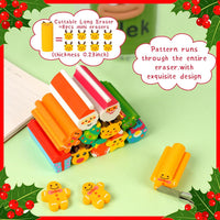 Wolpark mini erasers for kids shaped like cakes, donuts, ice cream, fruit and hearts - view 24