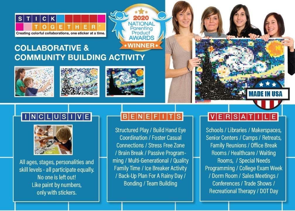 StickTogether Starry Night mosaic sticker poster kit, 40 x 36 inch - view 32