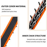 Martingale No Pull Dog Collar for Large Medium Small Dogs - M (15"-23" Neck, 1.5" Wide) / Black Orange - image 2
