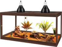 PROLEE Retile Tank, Bearded Dragon Tank - Walnut / 34 Gallons