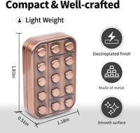 Fidget Toys Adults Magnetic Desk Toy Metal Fidgets Slider - Antique Copper - image 2