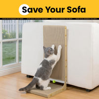 Conlun Cardboard L Shape Cat Scratcher 22" – Essentials for Cats - 22"(2 Pack) - image 2