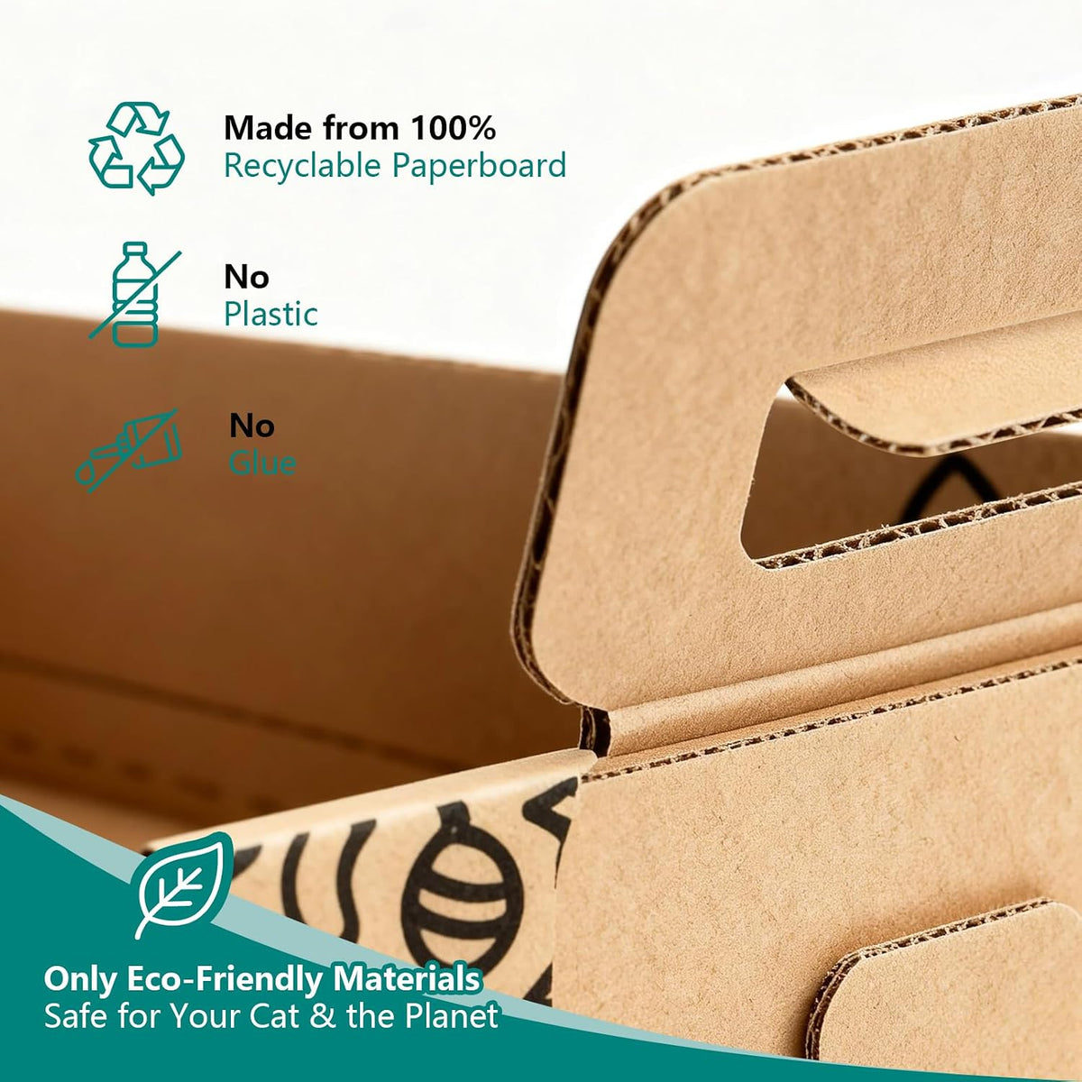3-Pack Jumbo Disposable Cat Litter Box - 3-Pack Cartoon / Large - image 4