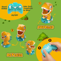 EagleStone T-Rex Dinosaur Shooting Target Game Toys with Air Power - Yellow - image 3