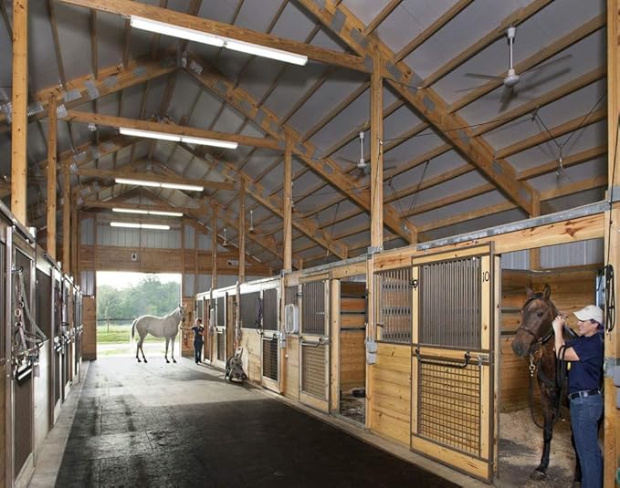 American Floor Mats - Horse/Stable Mats - Heavy Duty Stall Mats - Thick, Durable Rubber Flooring Solid Black 1/2" Thick - 3' x 4' Mat