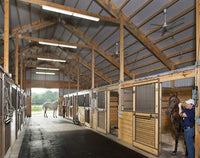 American Floor Mats - Horse/Stable Mats - Heavy Duty Stall Mats - Thick, Durable Rubber Flooring Solid Black 3/8" Thick - 4' x 25' Roll