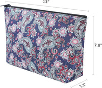 GUSTARIA empty mahjong tiles bag with blue print and zipper closure - view 5