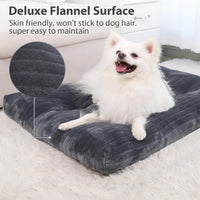 KSIIA Washable Dog Crate Bed Kennel Mat for Large Dogs - Gray / 29.0"L x 21.0"W x 2.5"Th - image 2
