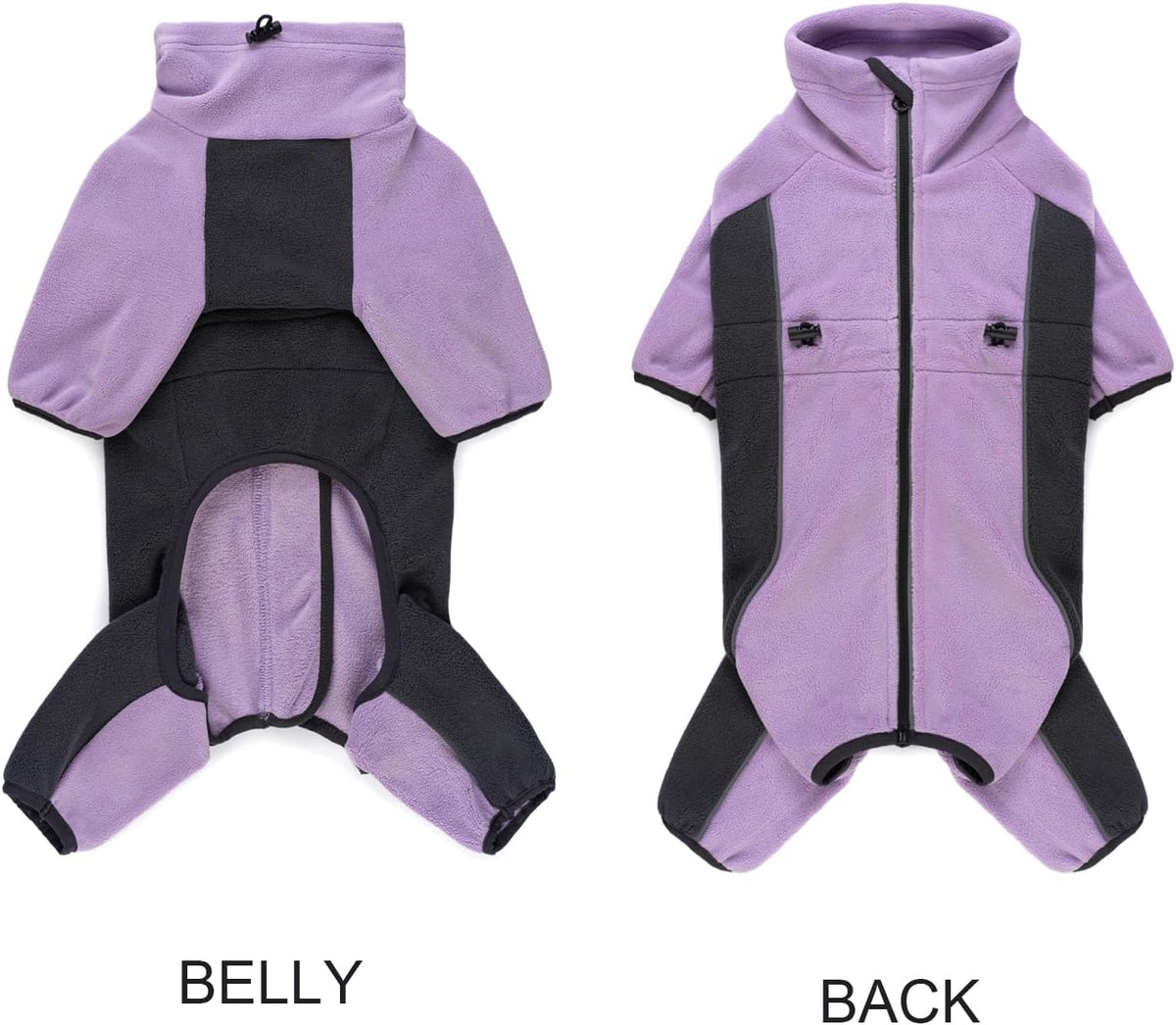 Fleece Dog Coat for Small Medium Dog - Purple / M - image 2