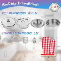 Playkidz Stainless Steel Pots and Pans - image 3