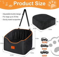 XIEEAOZEE Dog Car Seat for Small/Medium Dogs & Cats Under – Essentials for Dogs - Black - image 2