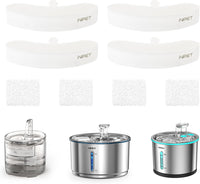 NPET Replacement Filters for Cat Water Fountain WF050/WF210Plus - 4pcs for WF050/WF210/WF210plus