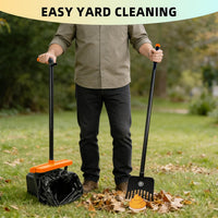 46" Pooper Scooper Swivel Bin & Rake for Large Small Dogs with Bag - Orange - image 3