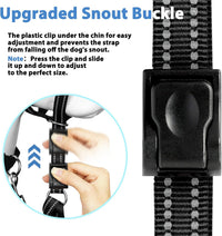 Soft Dog Head Collar, Patented Padded No Pull Training Head Halter – Essentials for Dogs - Black / M (Snout 8"-11") - image 4
