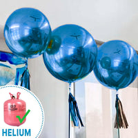 PartyWoo White Balloons 155pcs Matte White Latex Balloons Different - Blue-g106 / 36 inch - image 4