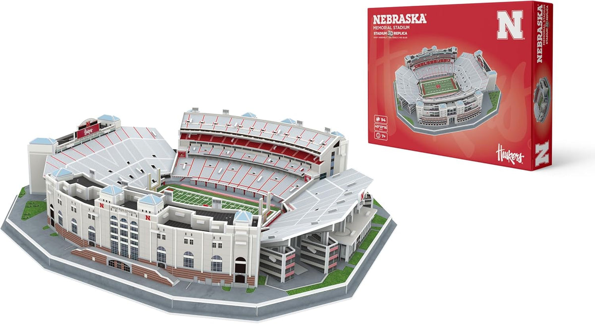 Pro-Lion 3D Jigsaw Puzzle of Michigan Wolverines Stadium 106 Pieces - Nebraska Huskers