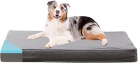 Orthopedic Memory Foam Dog Bed, Cooling Dog Beds Waterproof Pet Bed for Crate with Removable Washable Cover, L(35inch,65Lbs)