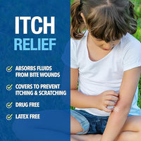 Cutter Bug Bite Patches Itch Relief Hydrocolloid Patches for Kids & Adults, Absorbs Fluids, Helps Heal, Prevents Scratching, Mosquito Itch Relief, Hydrocortisone & Suction Tool Alternative, 153 Count