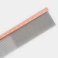 2-in-1 Megal Greyhound Comb for Dogs (Medium/Coarse), 69 Stainless Steel Pins Dog Comb, Aluminum 24.5cm Handle,Lightweight,Gently Remove Dogs’ Head/Body Fur, Professional Grooming Accessories