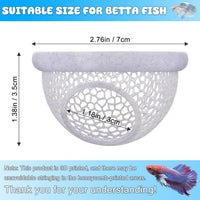 Floating Betta Hide & Shrimp Cave, 3D Printed Aquarium Decor - Grey - image 2