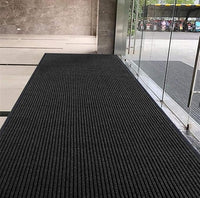 Door Floor Mat Commercial Grade Large Size 4' x 6'Heavy Duty Tough Entry Collection Slip Skid Entrance Mat with Rubber Backing Low Profile and Easy to Clean Indoor Outdoor Rug