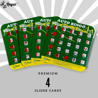 Regal Games Finger-Tip Shutter Bingo Cards with Sliding Windows - Green - image 3