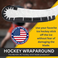 Wraparound Hockey Stick Blade Protector for Off Ice Training - White / 5 Pack
