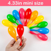 Mini Maracas for Kids Mexican Fiesta Party Favors Plastic Shakers – Fun for Kids & Family - 12 Plastic Maracas - image 4