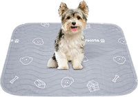 Washable Pee Pads for Dogs, 2 Pack Heavy Absorbency Reusable Pee Pads Prevent Leakage Non-Slip, Waterproof Pet Training Pads for Puppy Playpen, Crate, Whelping Box, 18"x24"