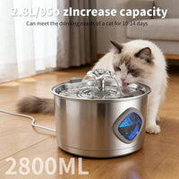 Stainless Steel Cat Fountain - TY11 - image 2