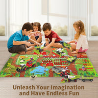 Oriate Kids Dream Mat Modern City Road Map Rug - Farm Mat - image 2