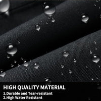 Coverado Rear Car Seat Covers, Waterproof Canvas Seat Protector for Car Seat Cushions for Kids & Dogs, Seat Covers Compatible with 2015-2025 Ford F150 & 2017-2025 Ford F250 F350 F450(Black, 2PCS)