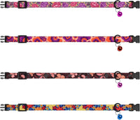 4PCS Breakaway Cat Collars with Bell - Floral - image 2