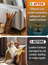 16 Pack 17"x11.8" Cat Scratch Furniture Protector for Leather Couch – Essentials for Cats - 10 Pack-17×11.8in - image 3