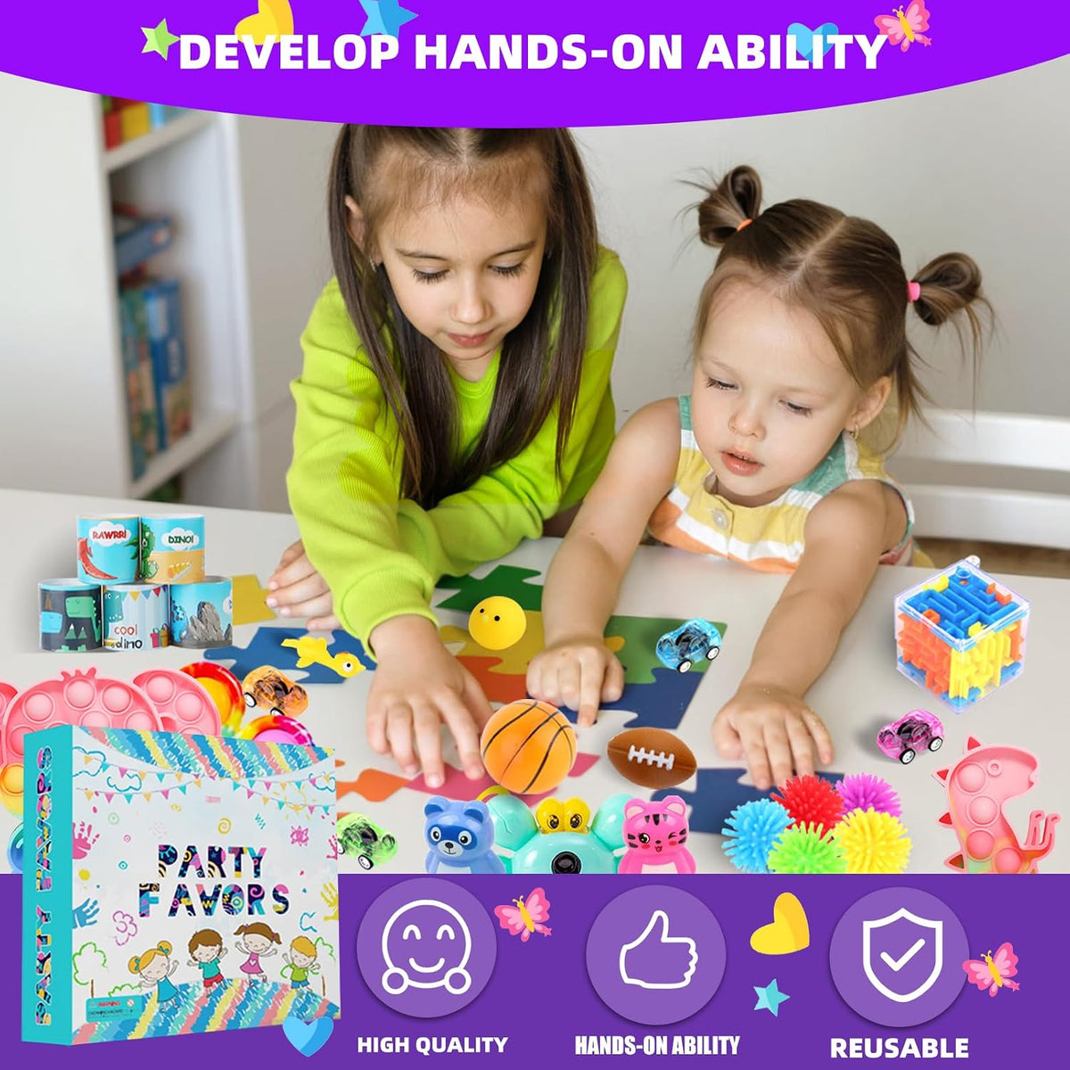 1000Pcs Bulk Party Favors for Kids, Fidget Toys Pack - Fidget Toys 01 - image 4
