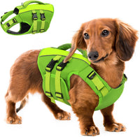 Dog Life Jacket Medium,Ripstop Dog Flotation Vest for Medium Dogs – Essentials for Dogs - Medium / Green