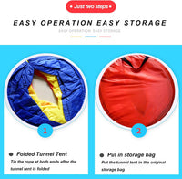Kids Play Tunnel for Toddlers - Red Yellow Blue - image 4