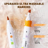 Jar Melo Washable Dual Tip Markers for Kids Ages 4-8 - 12 Colors - image 2
