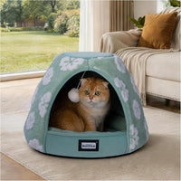 BALANCE Cat Beds for Indoor Cats - 19"L x 19"W x 16"Th / Green