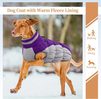 Dog Winter Jacket Cozy Reflective Waterproof Windproof Warm Pet - Large / Purple - image 4