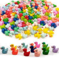 Mini Ducks 100 Pack Tiny Ducks Glow in The Dark – Fun for Kids & Family - Mini Resin Ducks