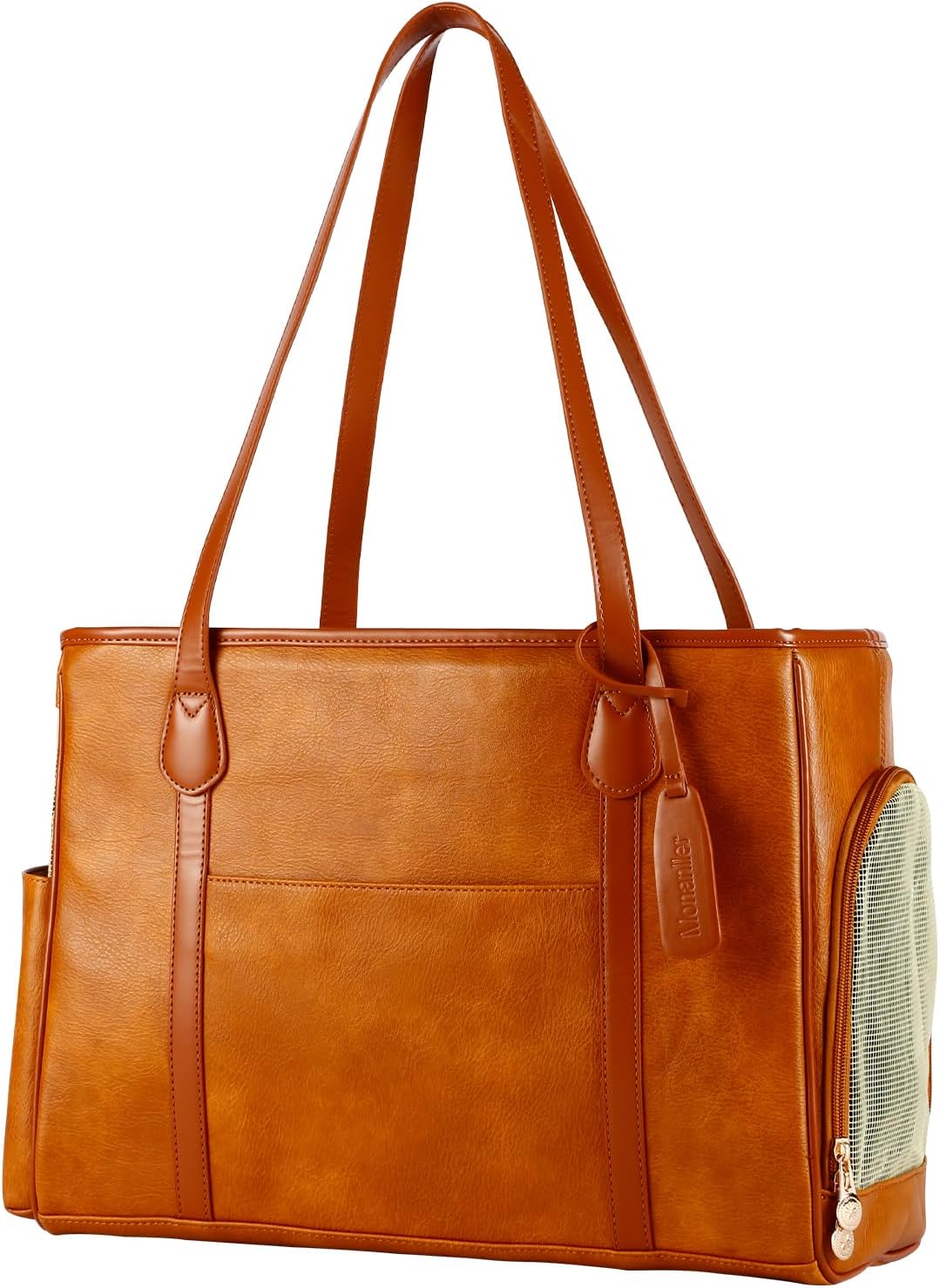 Stylish Dog Purse Carrier - Brown