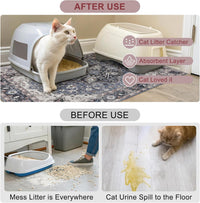 Cat Litter Mat, 20" x 28" Litter Trapping Mat, Waterproof – Daily Care for Cats - Classic Retro / 28x36 Inch (Pack of 1) - image 4