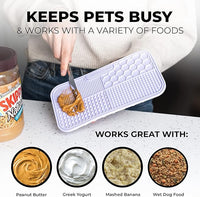 Pup Culture Dog Lick Mat for Dogs (2 Pack), Feeding Pad for Anxious Pets Plus 4 Different Puzzles for Mental Stimulation for Dogs - Supports Mental, Dental, and Digestive Health - Heavy Duty