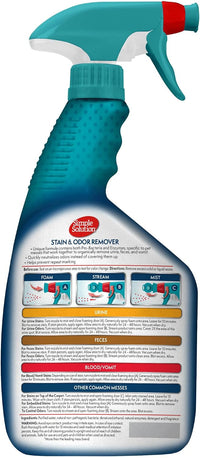 Simple Solution Pet Stain & Odor Remover, Enzyme Stain Cleaner - Unscented / 32 Fl Oz (Pack of 2) - image 2