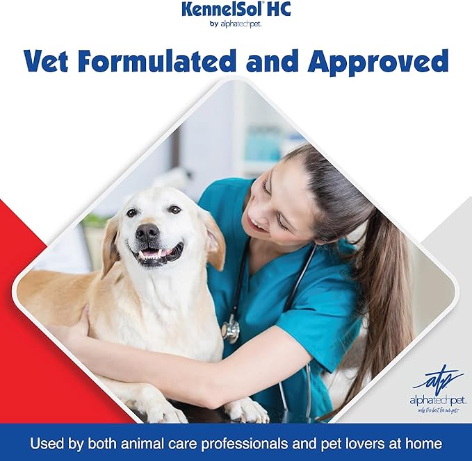 ATP KennelSol 1-Step Kennel Cleaner - 5 Gallons Liquid Disinfectant, Effective Against Bacteria and Viruses, Deodorizer Wintergreen Scent by Alpha Tech Pet